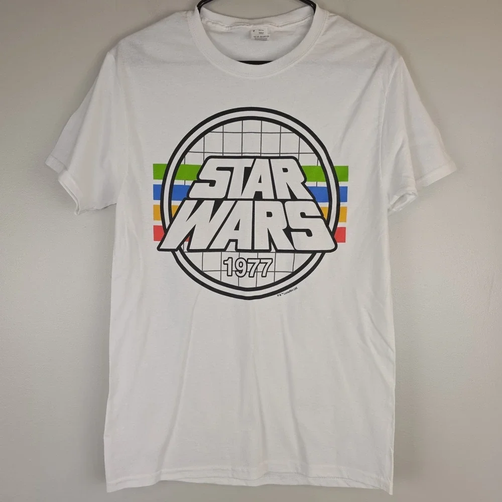 1977‎ Star Wars t-shirt Small White. A52